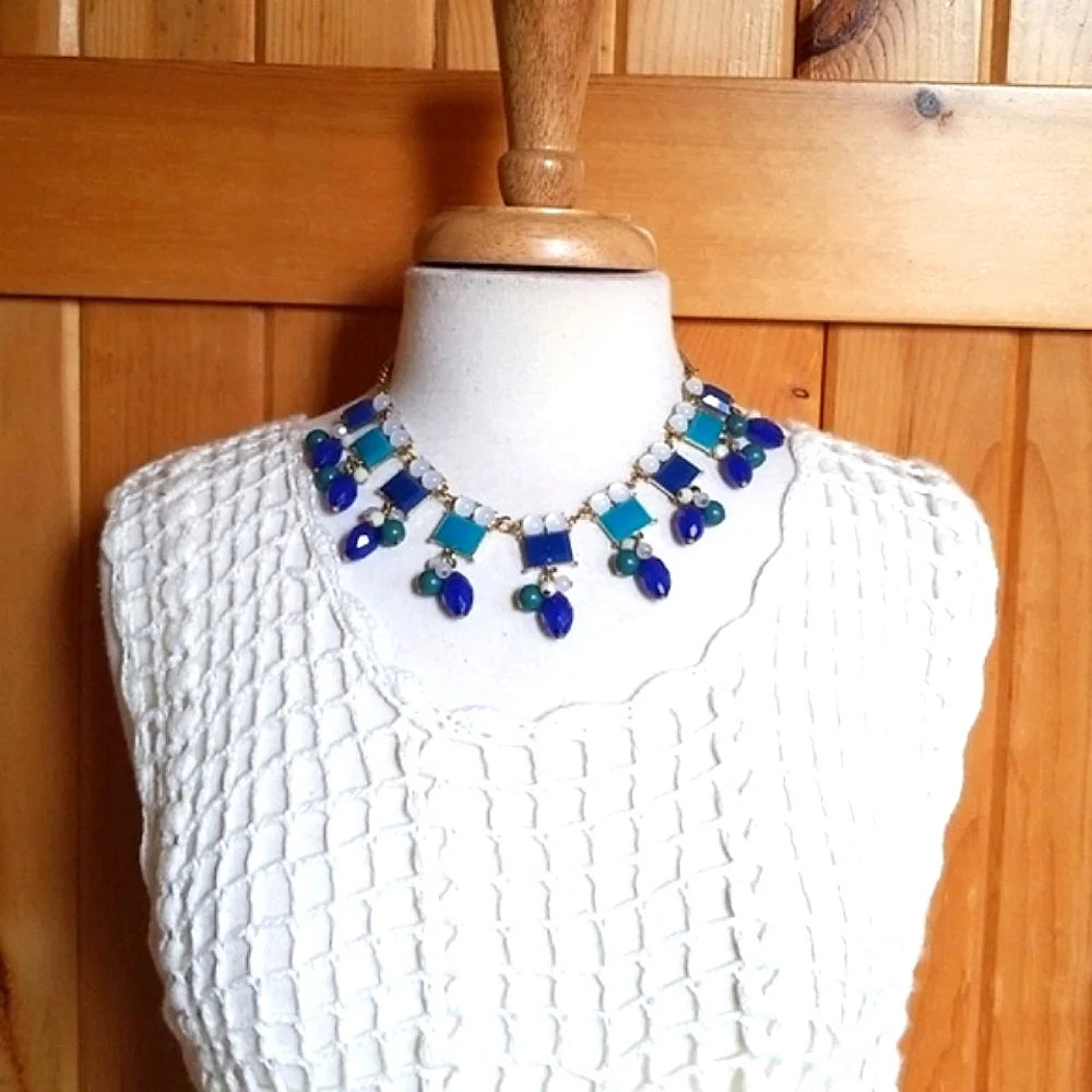 Vintage Avon Colorful Designer Statement Necklace